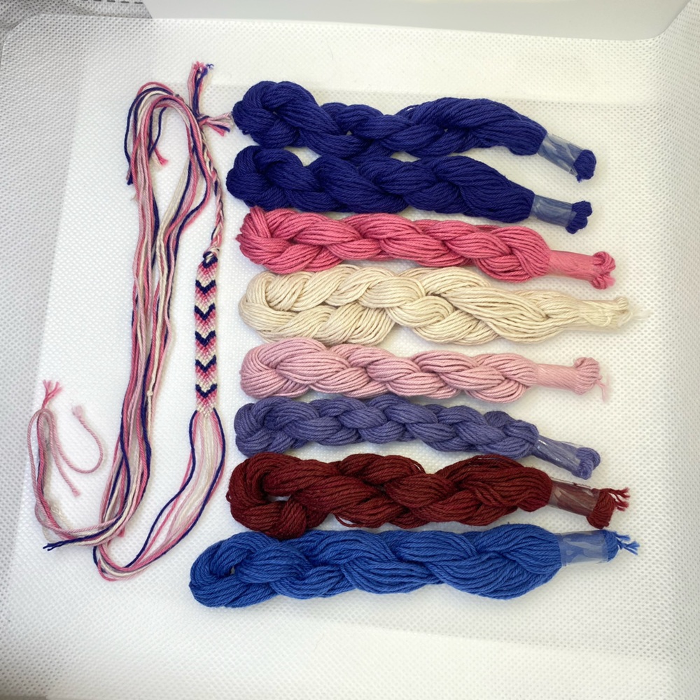 8 Professional Quality Assorted Embroidery Floss Skeins - Heavy Duty Cotton NWOT